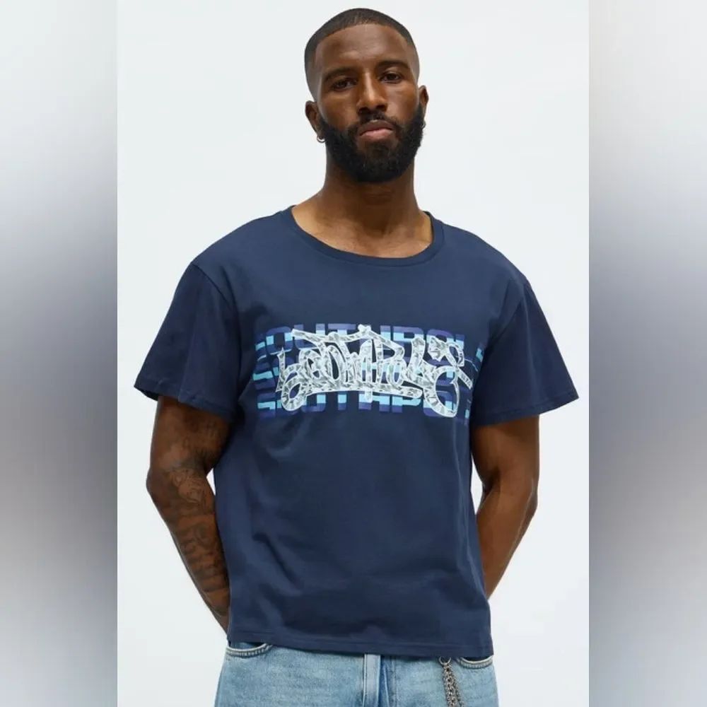 Southpole Signature Short Sleeve Tee - Navy